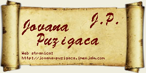 Jovana Puzigaća vizit kartica